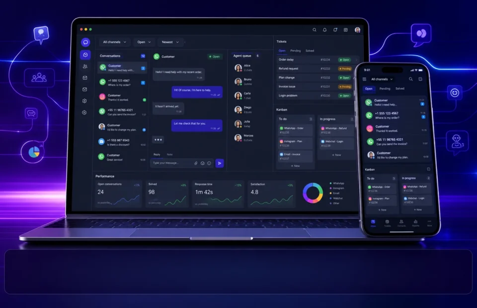 Case WhaTech: atendimento omnichannel mais organizado e mensurável desenvolvido pela TC Innovate